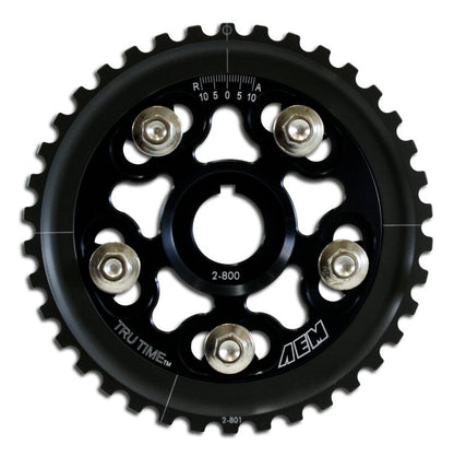 AEM 88-95 Honda Civic/ 93-95 Del Sol S & Si Black Tru-Time Cam Gear - Integra