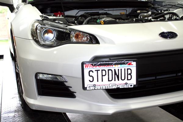 GrimmSpeed 10+ Subaru Legacy/Outback / 13+ Subaru BRZ/13+ Scion FR-S License Plate Relocation Kit - BRZ & WRX