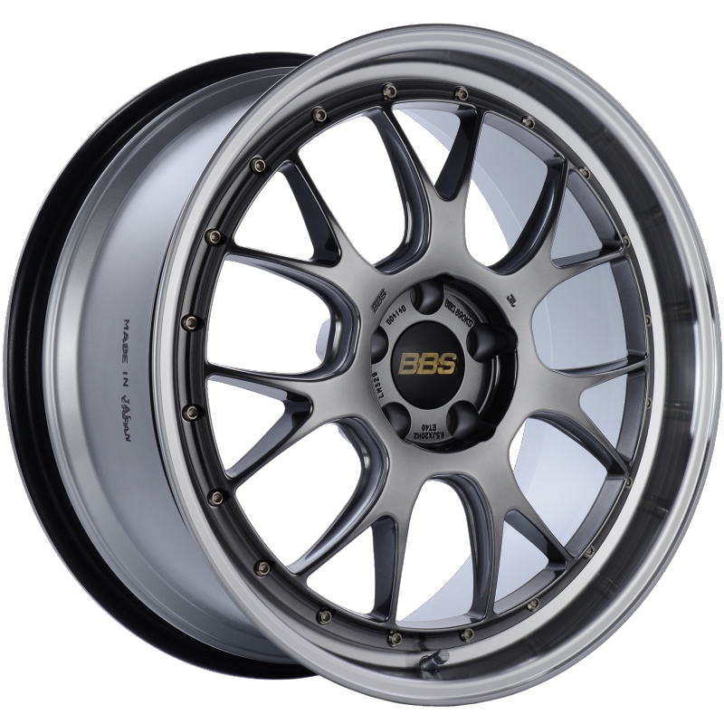 BBS LM-R 20x9.5 5x114.3 ET40 CB66 Diamond Black Center Diamond Cut Lip Wheel 0