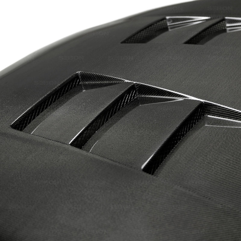 Seibon 93-98 Toyota Supra (JZA80L) TS Style Carbon Fiber Hood 6
