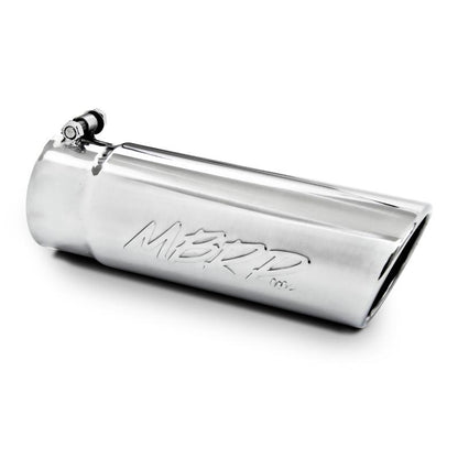 MBRP Universal Tip 2.5 O.D. Oval End 3.75 Inlet 10in length - Black Finish