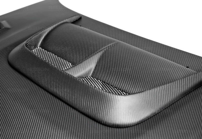 Seibon 04-05 Subaru WRX/STi CW-Style Dry Carbon Fiber Hood 2