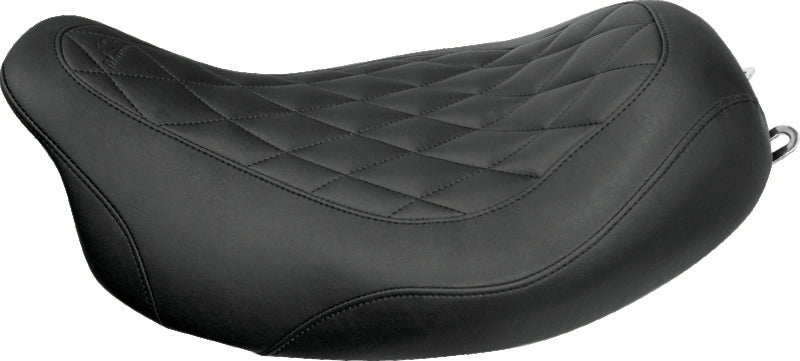 Mustang Motorcycle Mustang 08-21 Harley Electra Glide Std,Rd Glide,Rd King,Str Glide Solo Seat Diamond Stitch - Brown