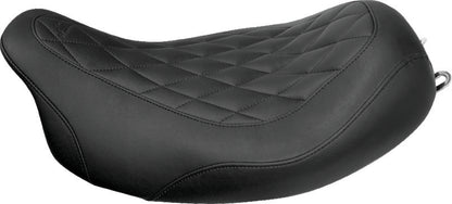 Mustang Motorcycle Mustang 08-21 Harley Electra Glide Std,Rd Glide,Rd King,Str Glide Solo Seat Diamond Stitch - Brown