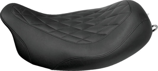 Mustang Motorcycle Mustang 08-21 Harley Electra Glide Std,Rd Glide,Rd King,Str Glide Solo Seat Diamond Stitch - Brown