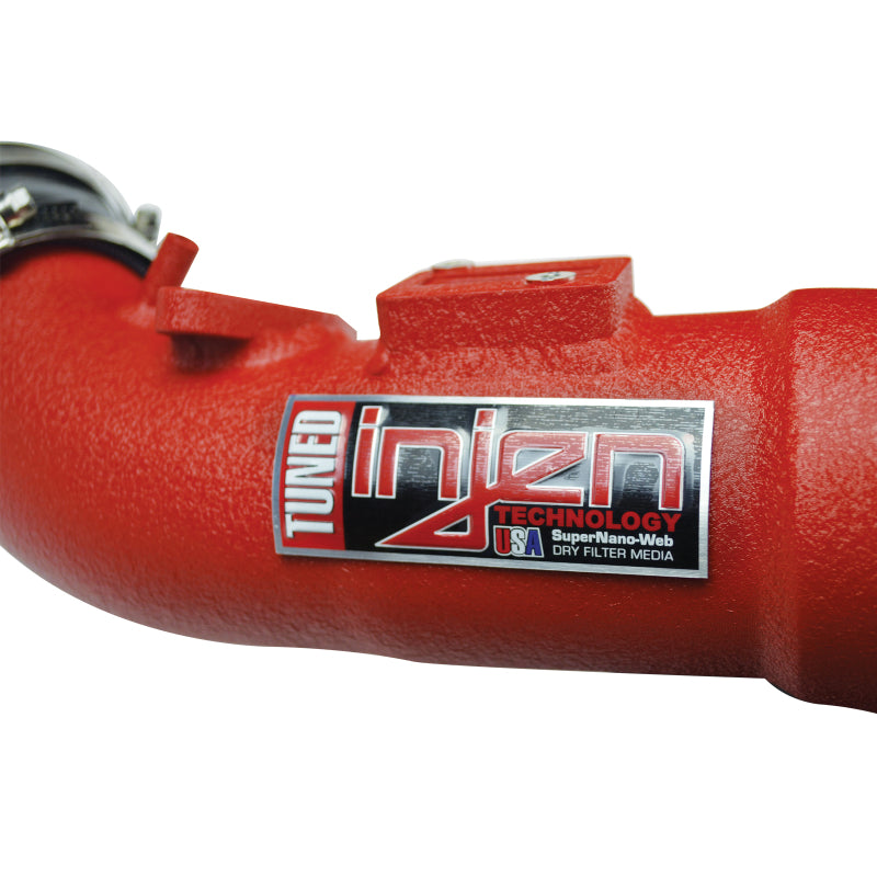 Injen 17-19 Honda Civic Type R 2.0T Wrinkle Red Short Ram Air Intake 8