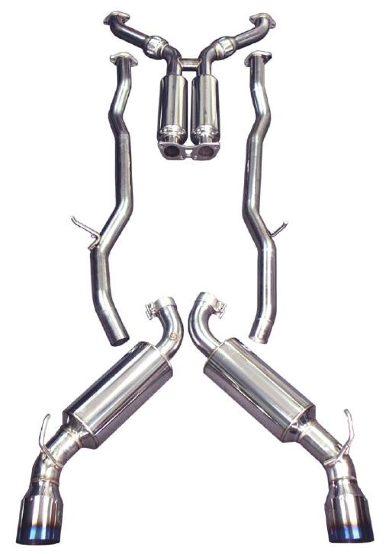 Injen 09-20 Nissan 370Z Dual 60mm SS Cat-Back Exhaust w/ Built In Resonated X-Pipe 4