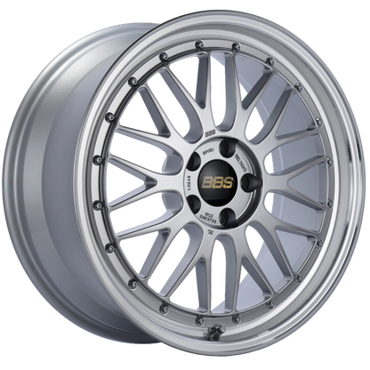 BBS LM 19x8.5 5x112 ET48 Diamond Silver Center Diamond Cut Lip Wheel -82mm PFS/Clip Required 0