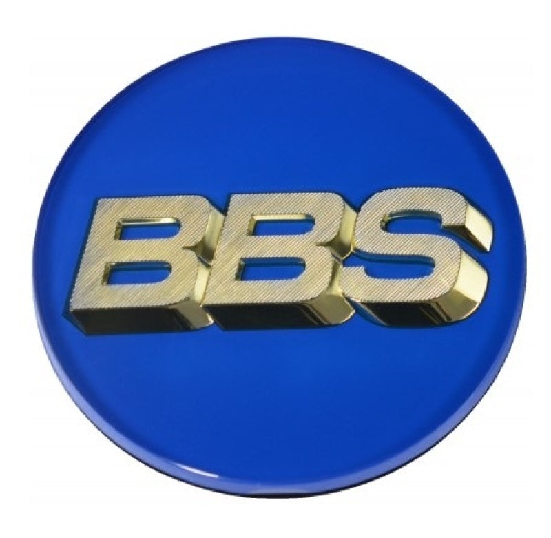 BBS Center Cap 70.6mm Blue/Gold (4-Tab) 0