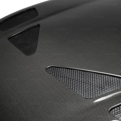 Seibon 93-98 Toyota Supra (JZA80L) TR Style Carbon Fiber Hood 6