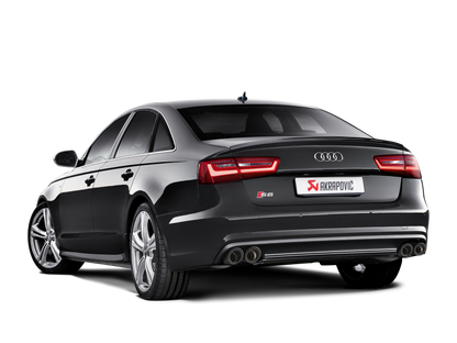 Akrapovic 13-17 Audi S6 Avant/Limousine (C7) Evolution Line Cat Back (Titanium) w/ Carbon Tips 4