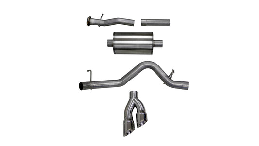 CORSA Performance Corsa 2017-2022 Chevy Colorado 3.6L Extended Cab/ Long Bed Sport Cat-Back System Single Rear Exit