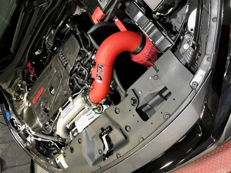 Injen 17-19 Honda Civic Type R 2.0T Wrinkle Red Short Ram Air Intake 9