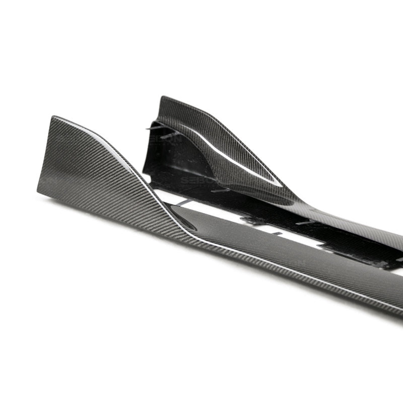 Seibon 2020 Toyota GR Supra MB-Style Carbon Fiber Side Skirt 4