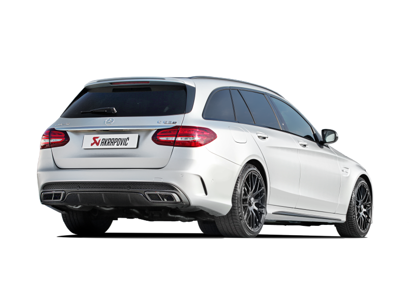 Akrapovic 15-17 AMG C63 Estate Evolution Line Cat Back (Titanium) w/ Carbon Tips (Req. Link Pipe) 7