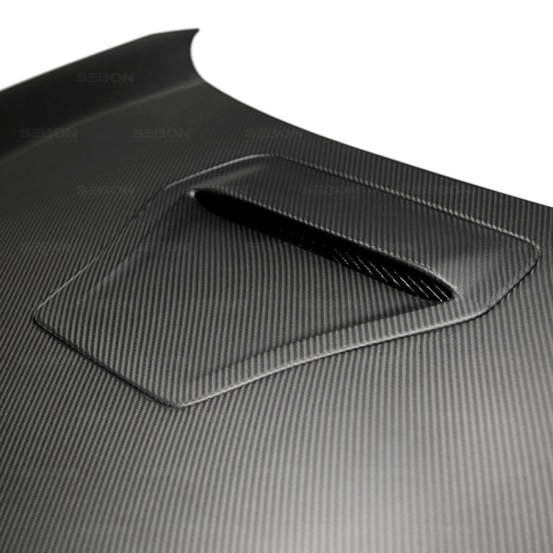 Seibon 17-18 Honda Civic Type-R OEM-Style Dry Carbon Fiber Hood 2