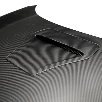 Seibon 17-18 Honda Civic Type-R OEM-Style Dry Carbon Fiber Hood 2