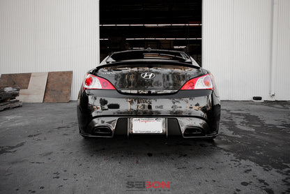 Seibon 08-10 Hyundai Genesis 2dr SP-Style Carbon Fiber Rear Lip 6
