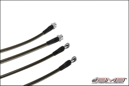 AMS Performance 08-15 Mitsubishi EVO X Stainless Steel Brake Lines (4 Lines) - EVO & Lancer