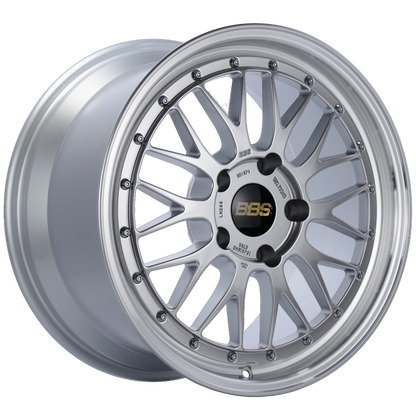 BBS LM 18x10 5x130 ET65 CB71.6 Diamond Silver Center Diamond Cut Lip Wheel 1