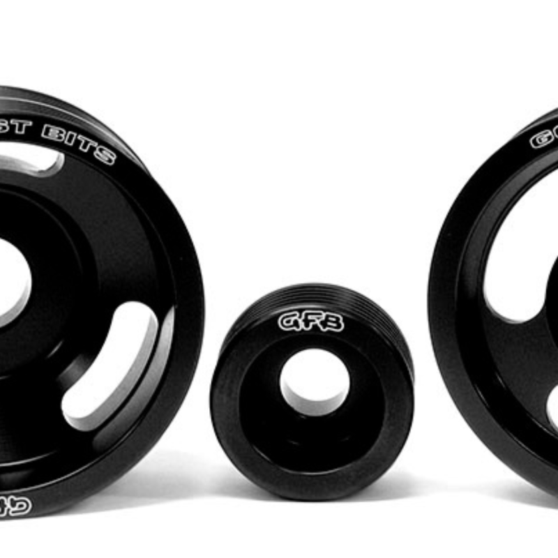 Go Fast Bits GFB 04-10 WRX/STI 3 Piece Under-Drive Pulley Kit w/ Belts (Crank Alternator & Power Steering) - WRX & Impreza