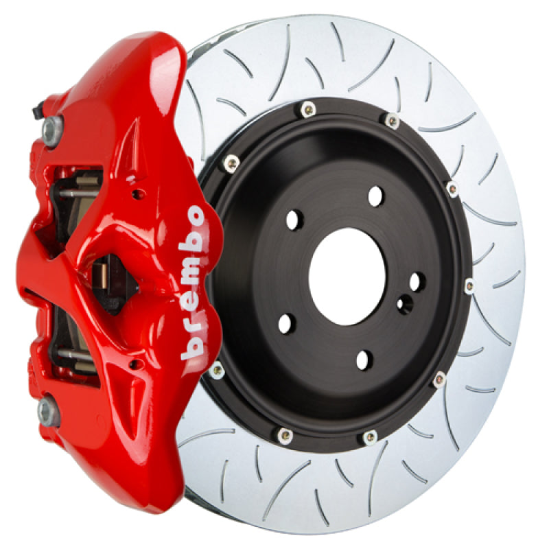 Brembo 08-13 BMW M3 (E90/E92/E93) Rear GT BBK 4 Piston Cast 380x28 2pc Rotor Slotted Type-3-Red 0