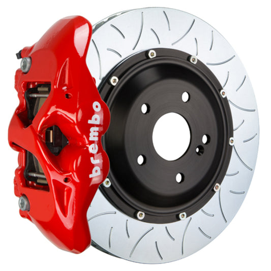 Brembo 08-13 BMW M3 (E90/E92/E93) Rear GT BBK 4 Piston Cast 380x28 2pc Rotor Slotted Type-3-Red 0