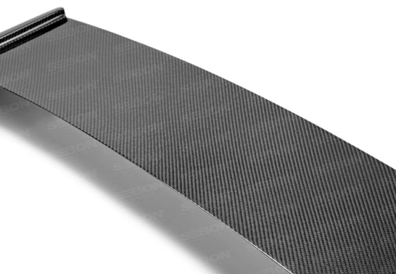 Seibon 08-10 Subaru WRX/STi Hatchback OEM-style Carbon Fiber Rear Spoiler Shaved 2