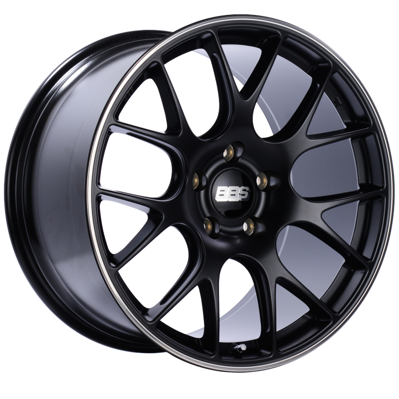 BBS CH-R 20x11.5 5x130 ET65 CB71.6 Satin Black Polished Rim Protector Wheel 0