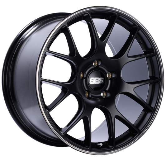 BBS CH-R 20x11.5 5x130 ET65 CB71.6 Satin Black Polished Rim Protector Wheel 0