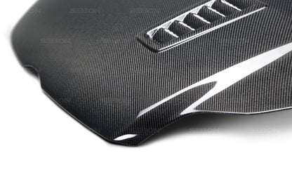 Seibon 12-13 Ford Focus RS-Style Carbon Fiber Hood 4