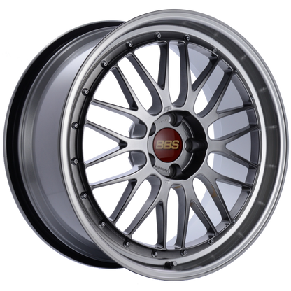 BBS LM 20x9.5 5x114.3 ET40 CB66 Diamond Black Center Diamond Cut Lip Wheel 1