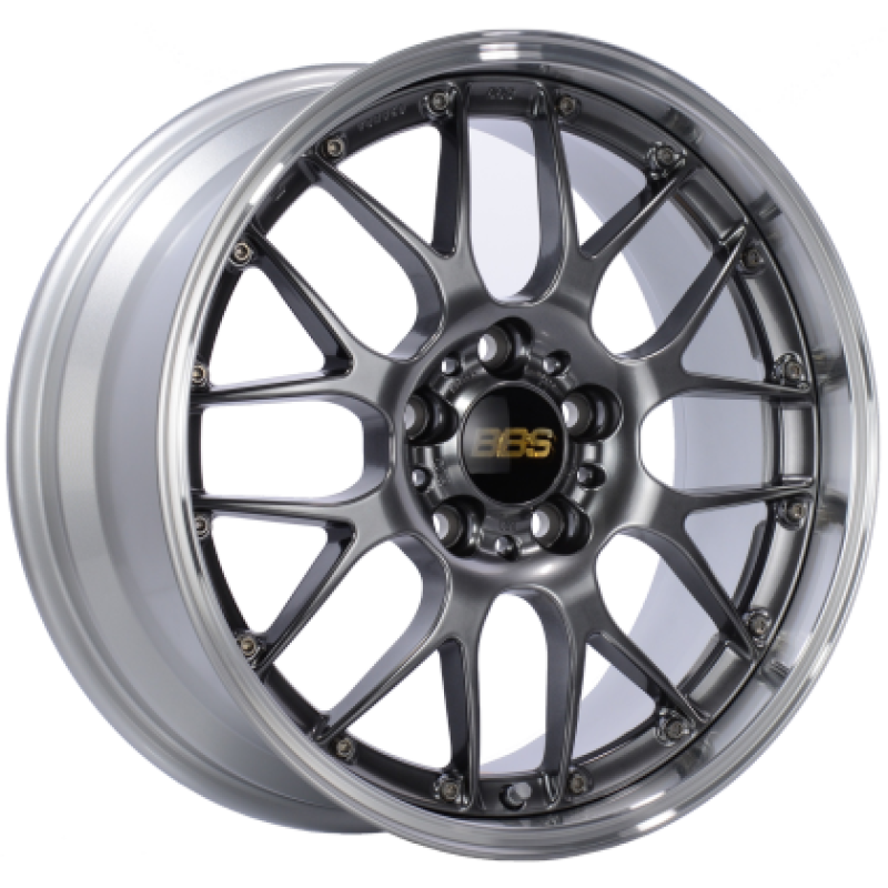 BBS RS-GT 19x8.5 5x112 ET30 Diamond Black Center Diamond Cut Lip Wheel - 82mm PFS Required 0