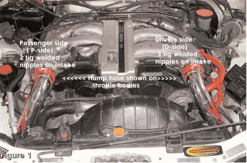 Injen 90-96 Pipe Only Intake System 300Z Non Turbo Polished Short Ram Intake 6