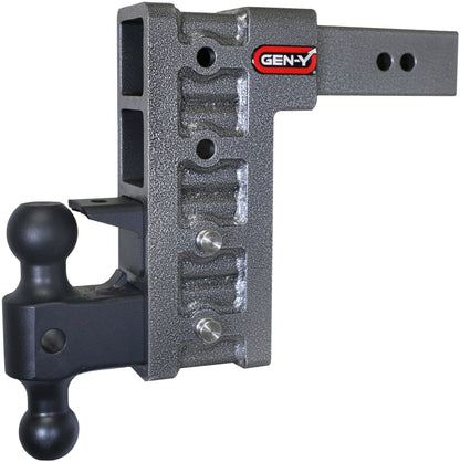 GEN-Y Hitch Gen-Y Mega Duty 2.5in Shank 9in Drop 3K TW 21K Hitch w/GH-061 Dual-Ball/GH-062 Pintle Lock