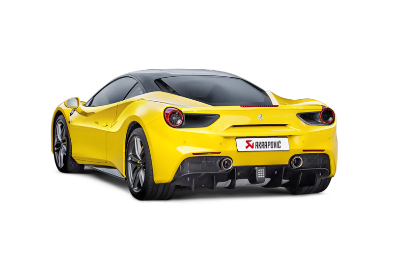 Akrapovic 16-17 Ferrari 488 GTB/488 Spyder Slip-On Line (Titanium) w/ Carbon Tips 6