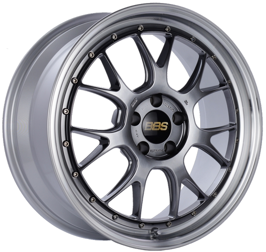 BBS LM-R 19x8.5 5x112 ET38 Diamond Black Center Diamond Cut Lip Wheel -82mm PFS/Clip Required 0