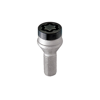 McGard Wheel Lock Bolt Set - 4pk. (Cone Seat) M14X1.5 / 17mm Hex / 31.0mm Shank Length - Black - 745i