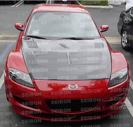 Seibon 04-08 Mazda RX8 TSII Carbon Fiber Hood 0