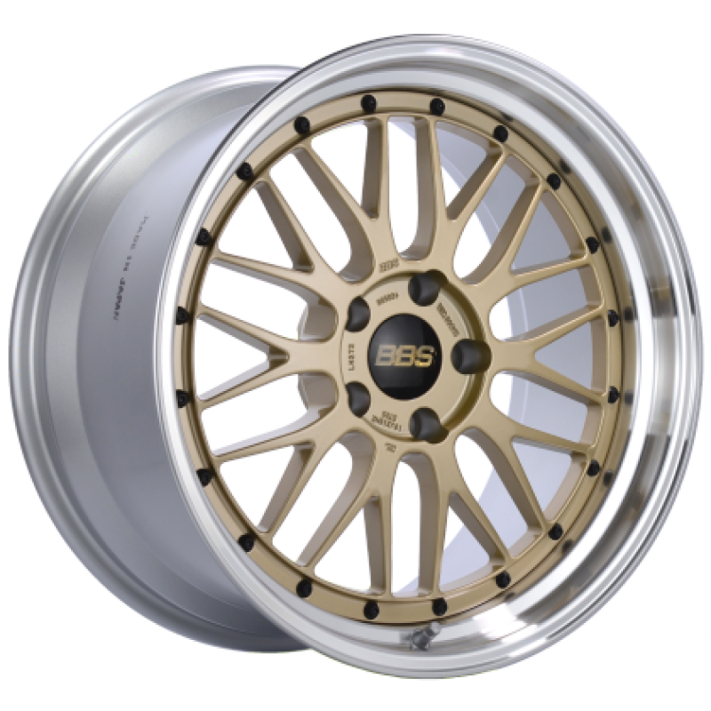 BBS LM 19x11 5x130 ET63 / 71.6 CB Gold Center Diamond Cut Lip Wheel 0