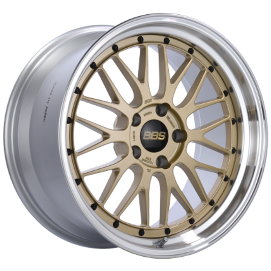 BBS LM 19x9 5x114.3 ET38 Gold Center Diamond Cut Lip Wheel - 82mm PFS/Clip Required 0