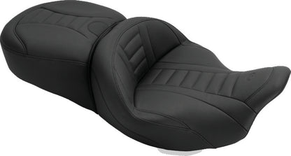 Mustang Motorcycle Mustang 08-21 Harley Electra Glide, Rd Glide, Rd King, Str Glide Touring 1PC Seat Deluxe - Black
