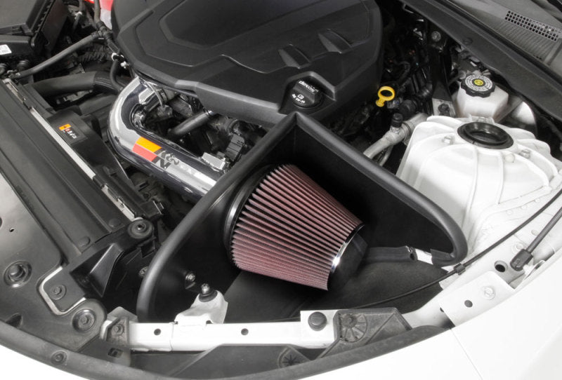 K&N Engineering K&N 16-17 Chevy Camaro 3.6L Silver Typhoon Short Ram Intake