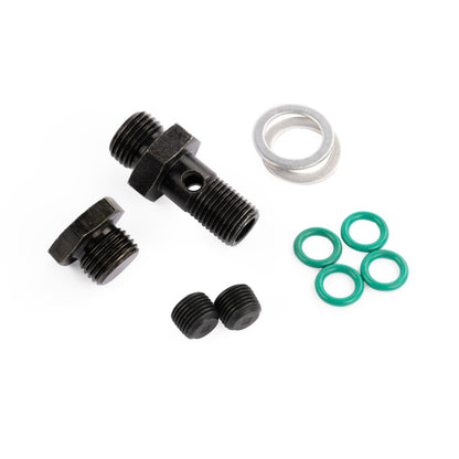 AEM 96-00 Civic CX/DX/LX/EX & 96-97 Del Sol S/Si Black Fuel Rail - Integra