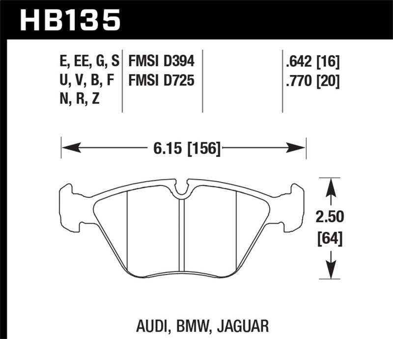 Hawk Performance Hawk 91-93 BMW M5/95-02 DTC-70 Race Front Brake Pads