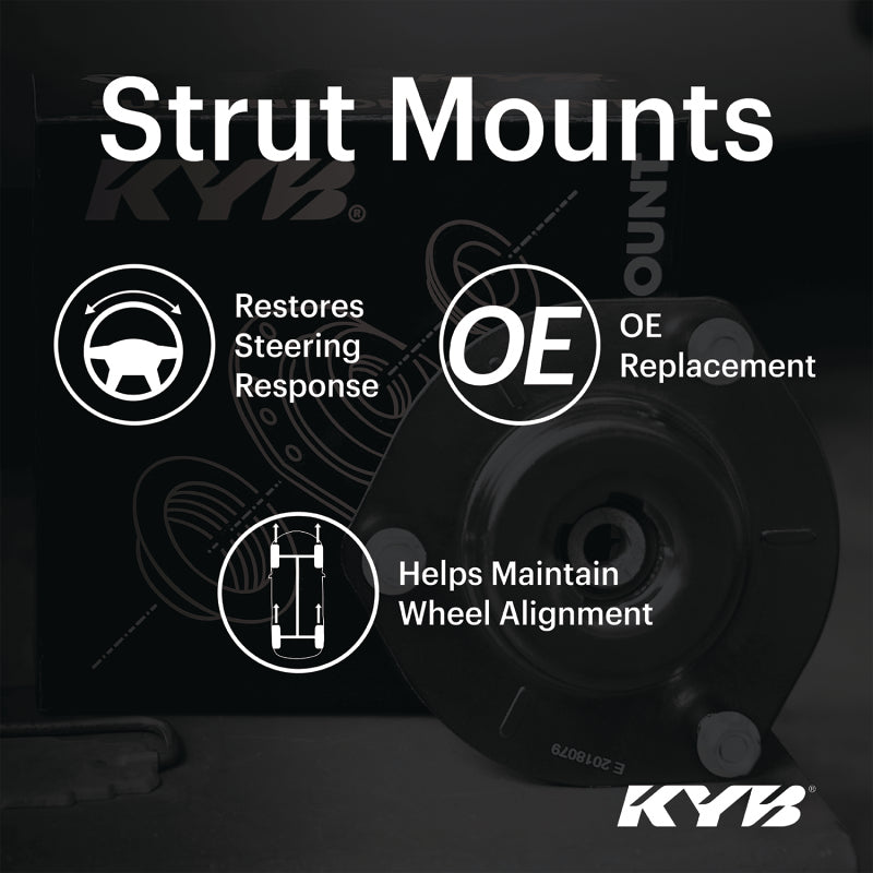 KYB Shocks & Struts Strut Mounts Front PONTIAC Vibe (AWD) 2003-06 PONTIAC Vibe (FWD) 2003-06 PONTIAC