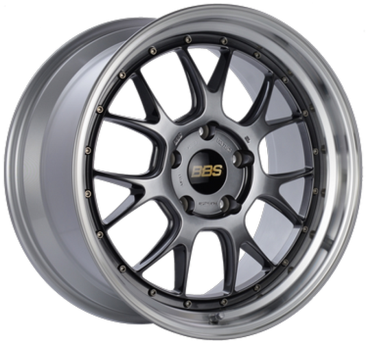 BBS LM-R 19x9.5 5x112 ET38 Diamond Black Center Diamond Cut Lip Wheel -82mm PFS/Clip Required 0