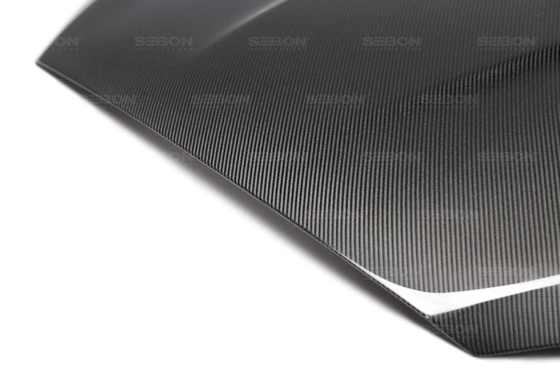 Seibon 15-16 Ford Focus TS-Style Gloss Finish Carbon Fiber Hood 4