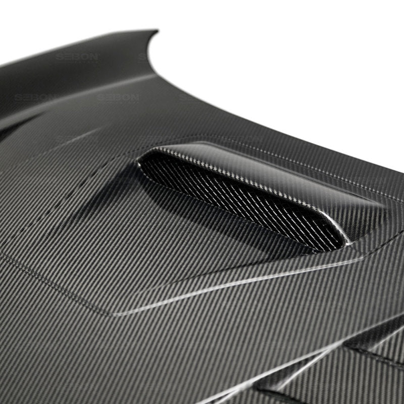 Seibon 17-18 Honda Civic Type-R TS-Style Carbon Fiber Hood 2
