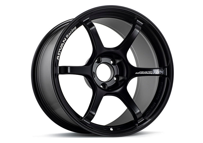 Advan RG-4 18x8.5 +37 5-114.3 Semi Gloss Black Wheel 0